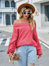 Pull ample décontracté à une épaule pour femme